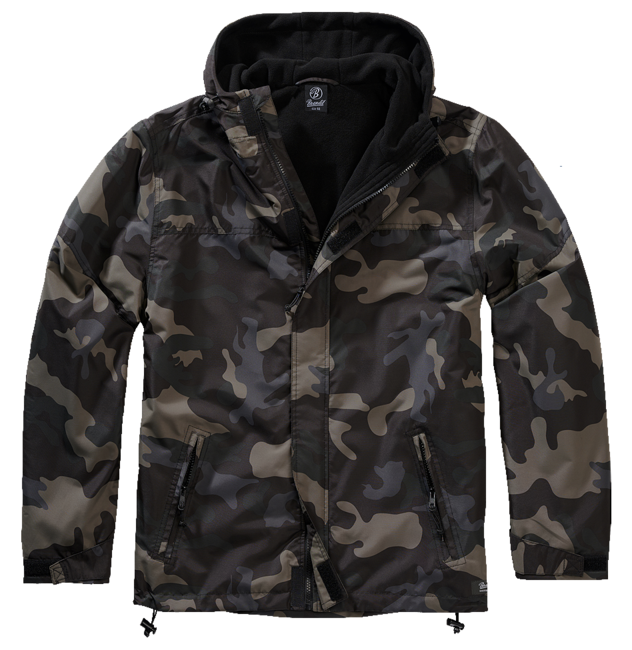 Brandit Windbreaker jakna Frontzip, Darkcamo