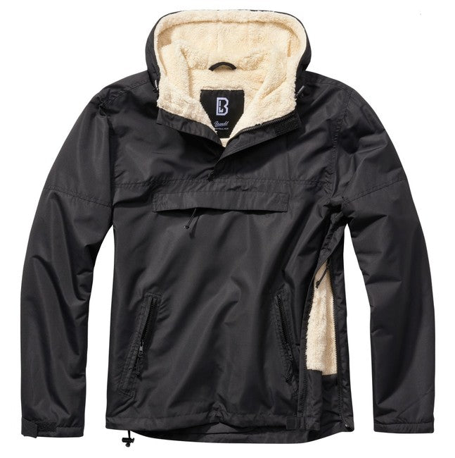 Brandit Windbreaker Sherpa jakna, crna