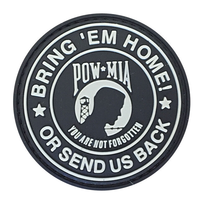 WARAGOD Bring Them Home or Send us back.You are not forgotten našivak PVC Patch, Black