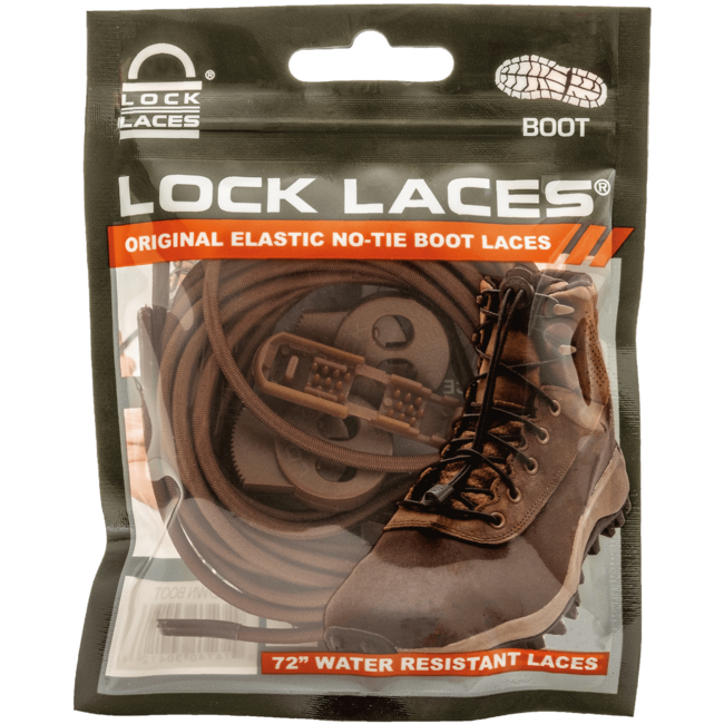Lock Laces vezice za trekingske cipele, tamnosmeđe