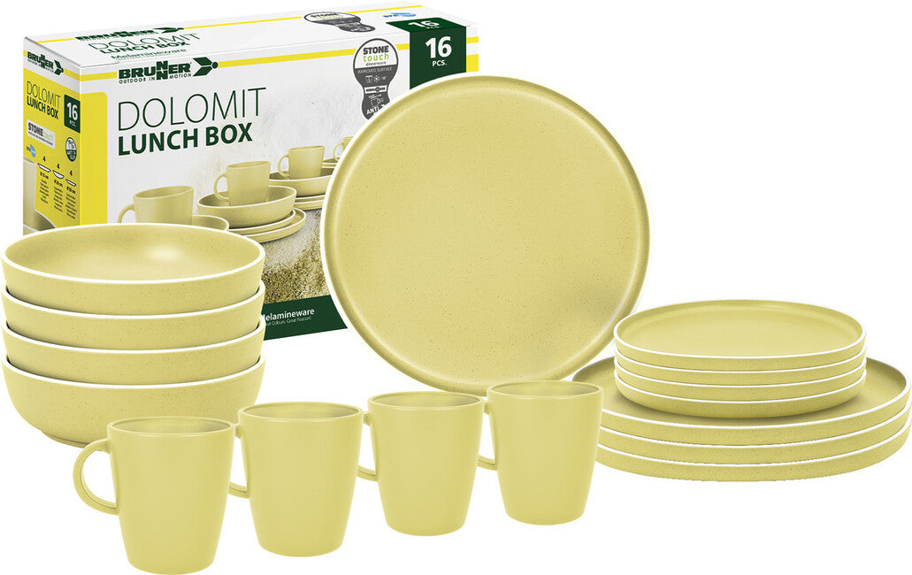 Brunner Lunch Box Dolomit kamping posuđe Set, žuti