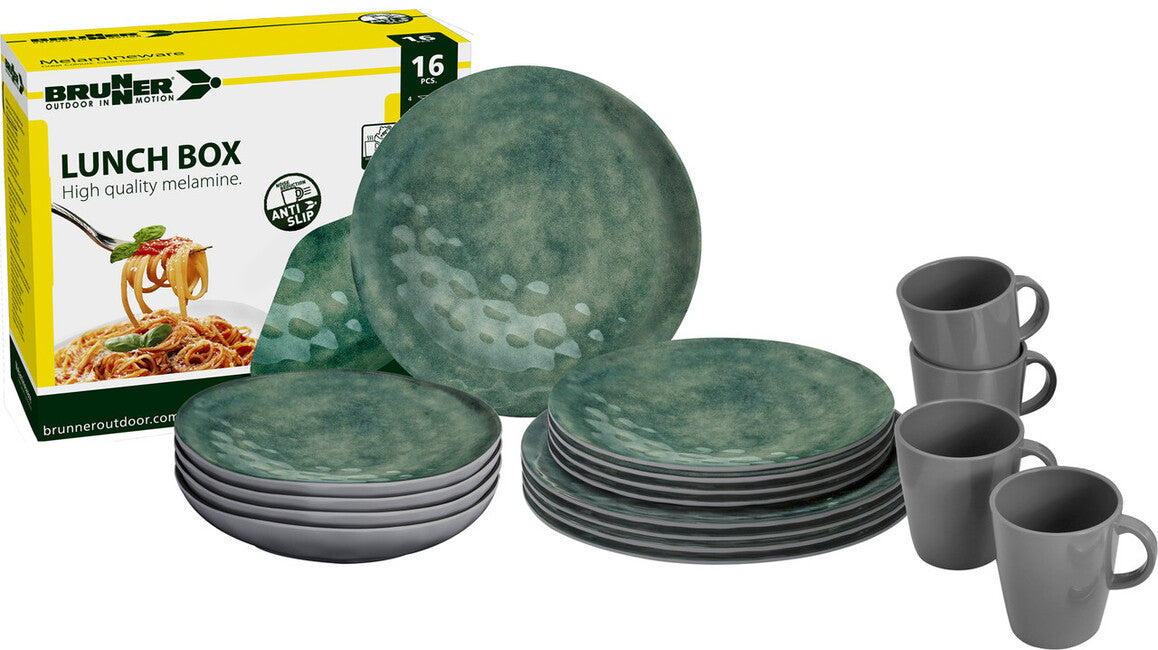 Brunner Lunch Box Venetian set kamping posuđa, zeleni