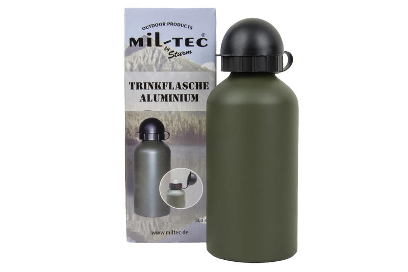Mil-Tec aluminijska boca 0,5 L, maslinasto zelena