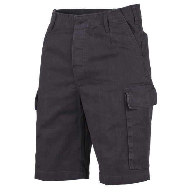 MFH BW bermude moleskin, crna-stonewashed