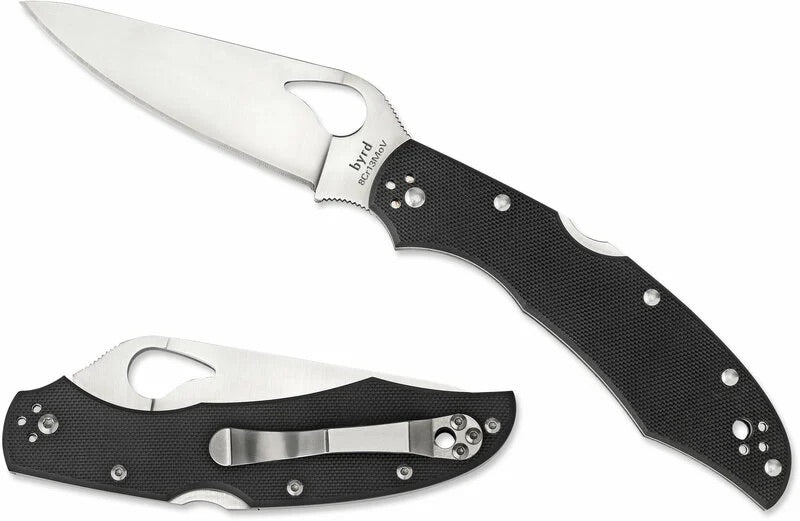 Byrd Cara 2 Plain džepni nož 9,5 cm, crni