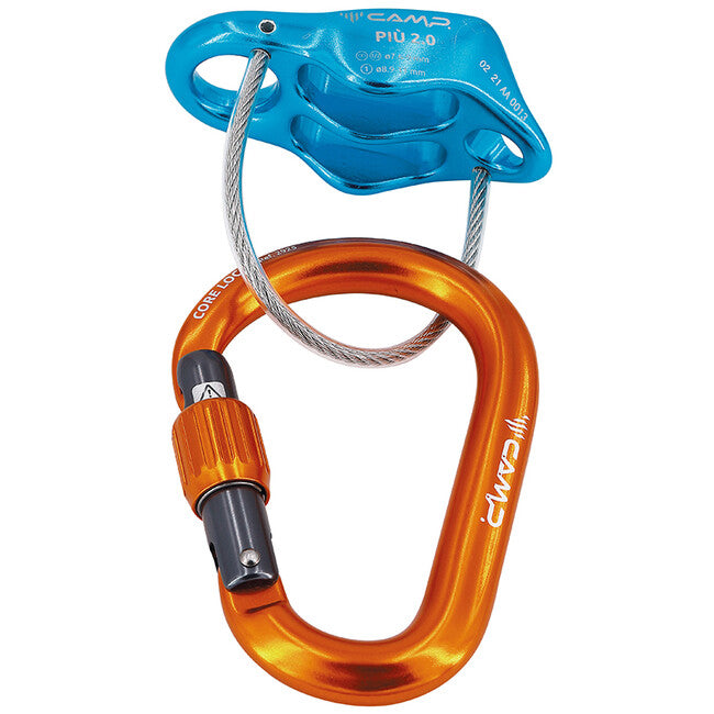 CAMP Piu 2.0 set za osiguranje i spuštanje Belay Kit, svjetloplava