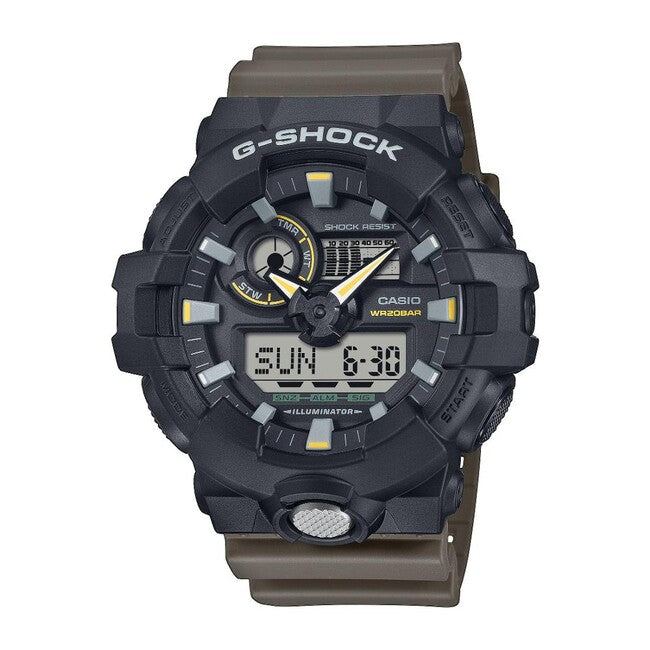 Casio G-Shock GA-710TU-1A3ER sat, crni/smeđi