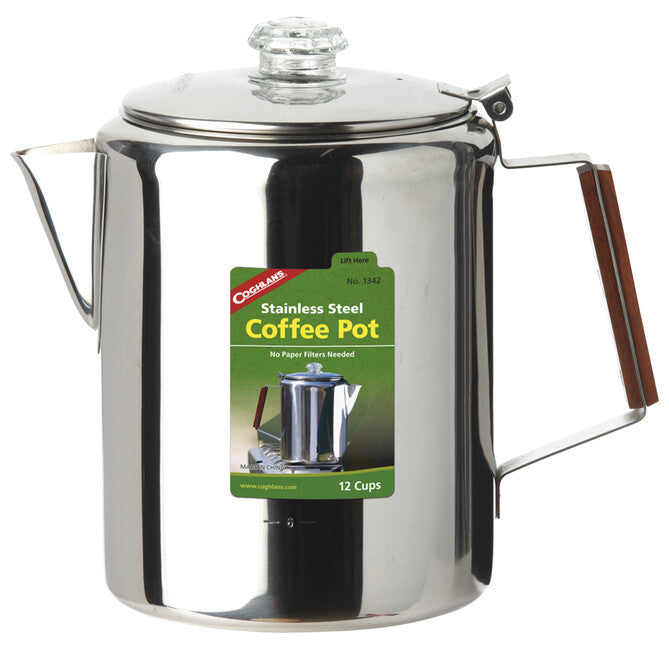 Coghlans CL nehrđajući čelični lonac za kavu 12 šalica Coffee Pot