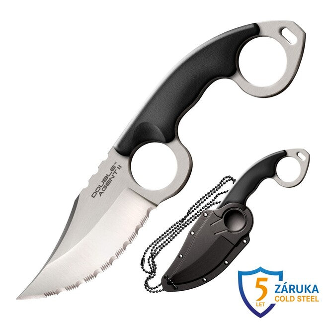 Cold Steel Double Agent II nož s fiksnom oštricom Serrated (AUS8A)