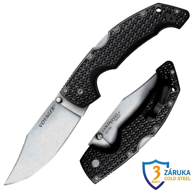Cold Steel Large Voyager Clip sklopivi nož Plain AUS10A Pt.