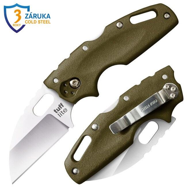 Cold Steel Tuff Lite sklopivi nož AUS8A Plain, zelena ručka