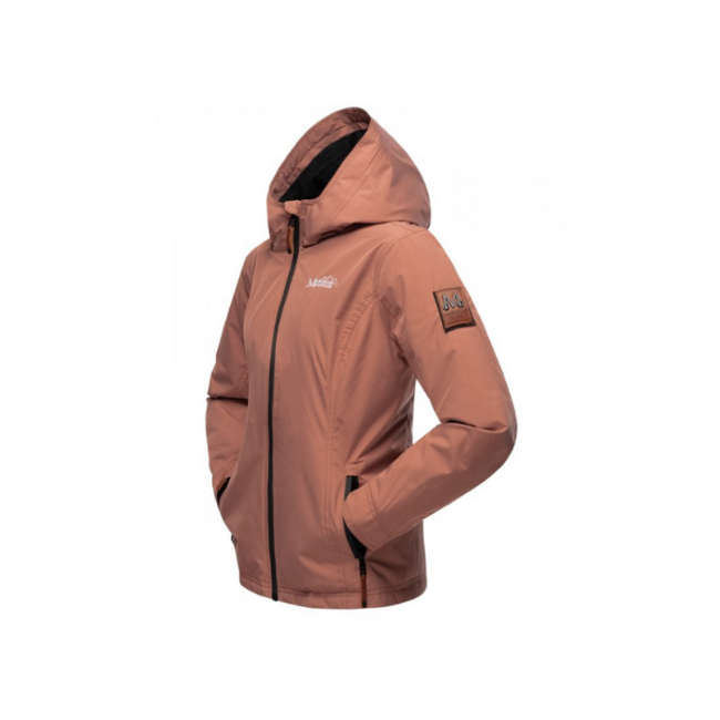Marikoo BROMBEERE ženska prijelazna jakna s kapuljačom, Terracotta
