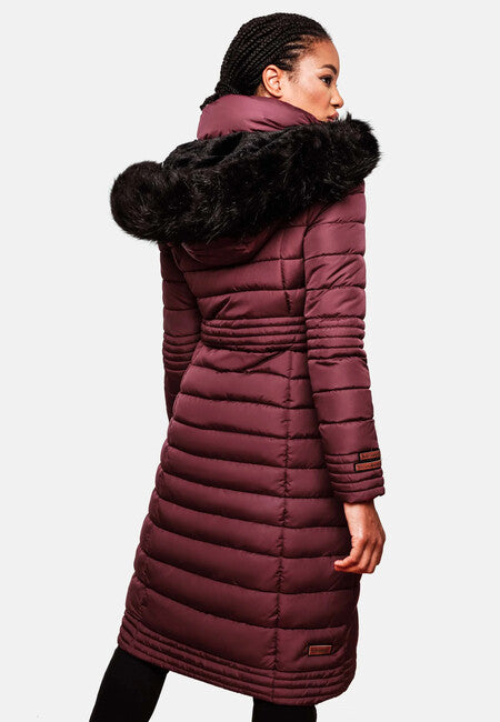 Navahoo UMAY ženski prošiveni kaput, Dark red