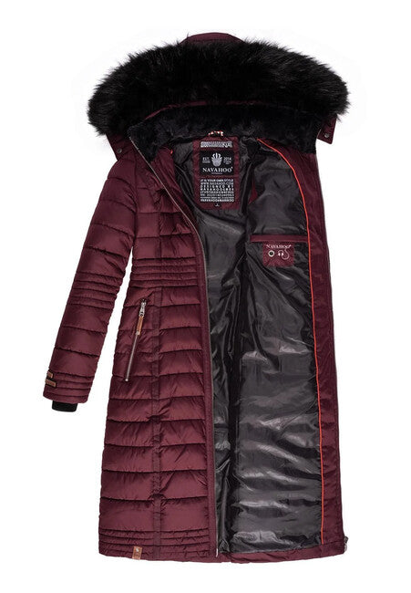 Navahoo UMAY ženski prošiveni kaput, Dark red