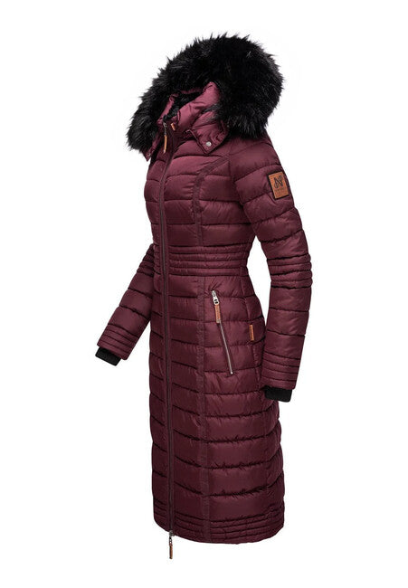 Navahoo UMAY ženski prošiveni kaput, Dark red
