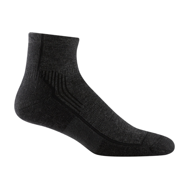 Darn Tough Hiker 1/4 Midweight planinarske čarape s amortizacijom, Onyx Black
