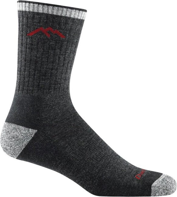 Darn Tough Hiker Micro Crew Midweight planinarske čarape s amortizacijom, Crna