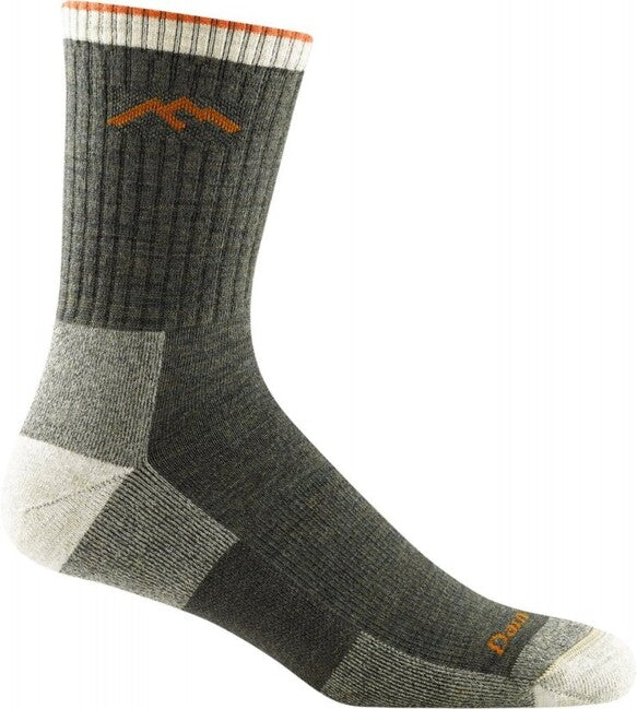 Darn Tough Hiker Micro Crew Midweight planinarske čarape s amortizacijom, Olive