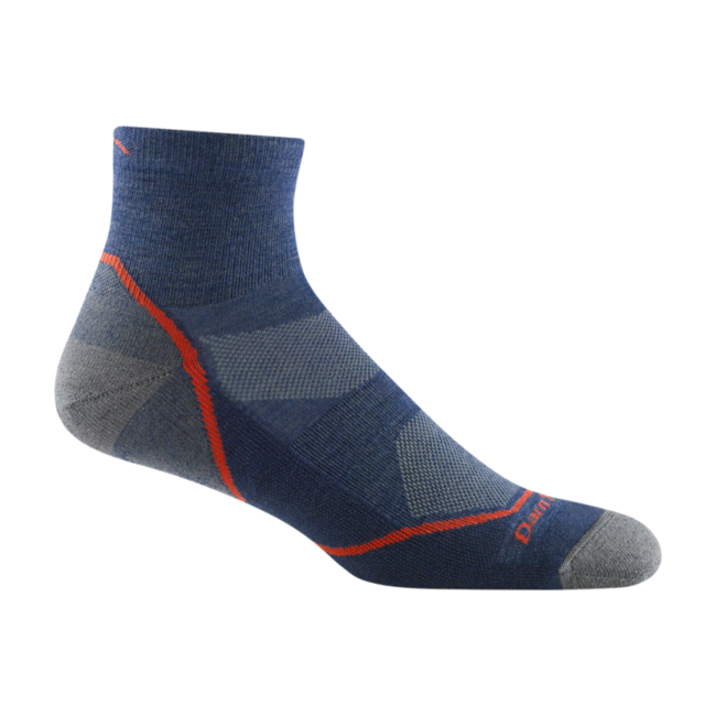 Darn Tough Light Hiker 1/4 Lightweight planinarske čarape s amortizacijom, Denim