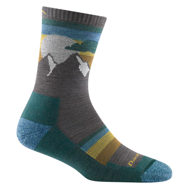 Darn Tough Sunset Ledge Micro Crew Lightweight planinarske čarape s amortizacijom, Dark Teal