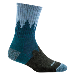 Darn Tough Treeline Micro Crew Midweight planinarske čarape s amortizacijom, Blue