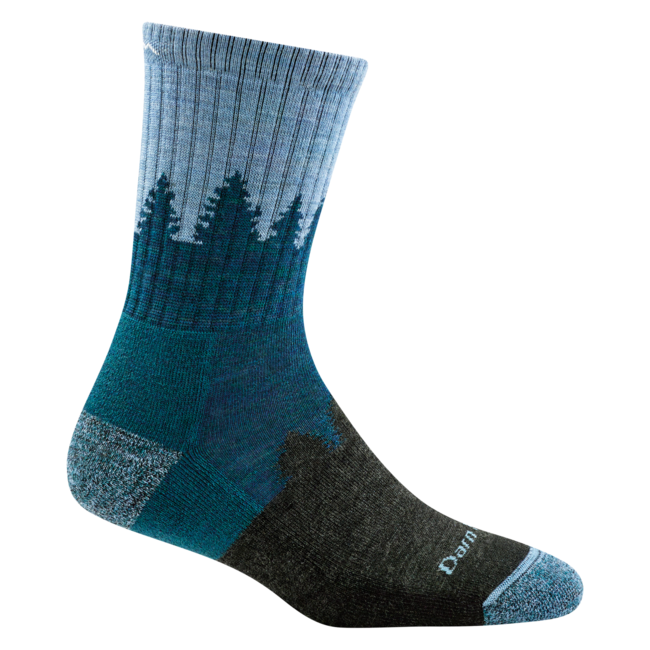 Darn Tough Treeline Micro Crew Midweight planinarske čarape s amortizacijom, Blue