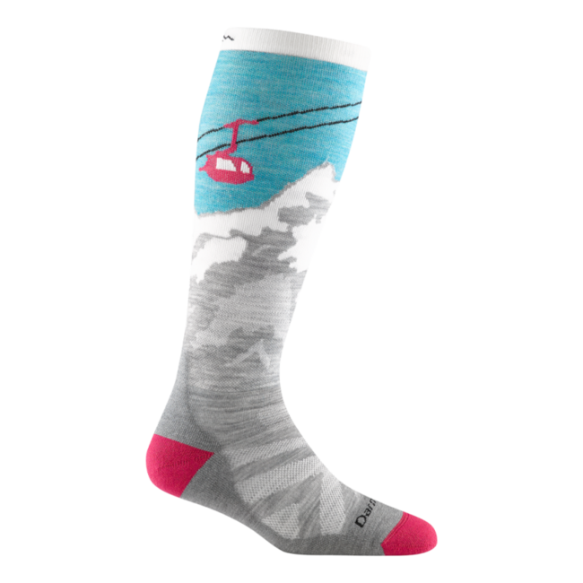 Darn Tough Yeti OTC Midweight skijaške čarape s amortizacijom, Aqua