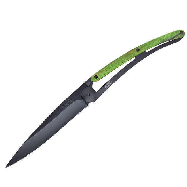 Deejo sklopivi nož, Black green beech
