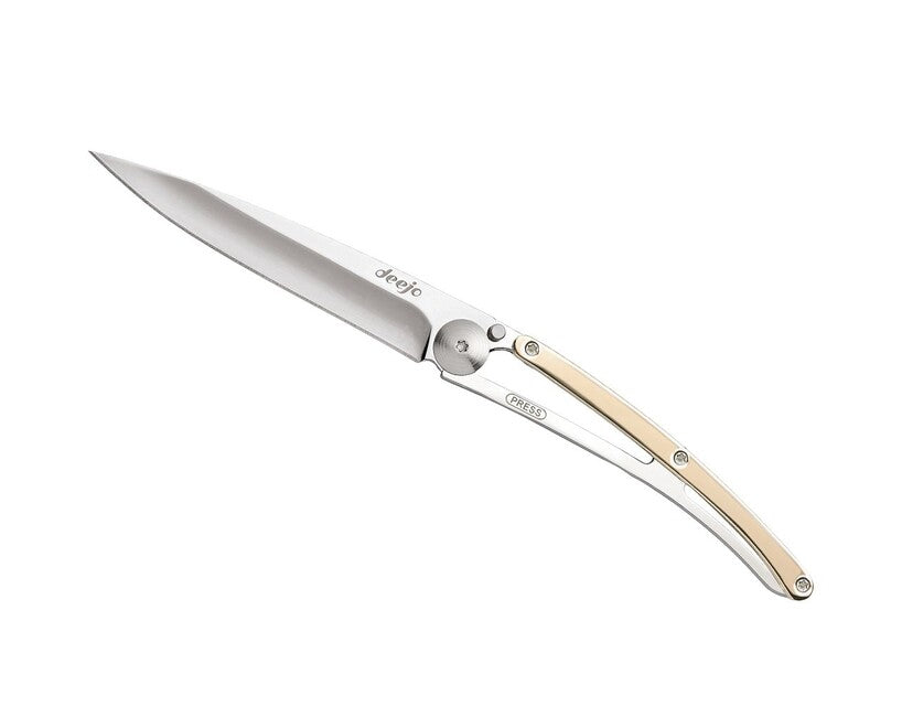 Deejo GOLD sklopivi nož mirror 18kt pink