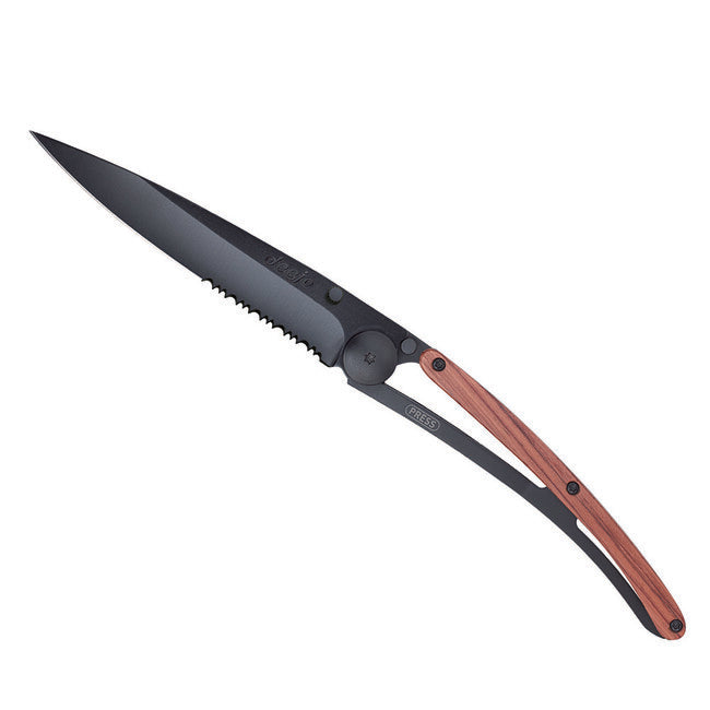 Deejo Serration sklopivi nož crni coralwood