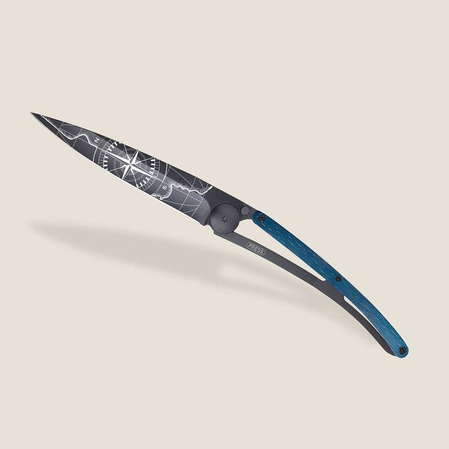 Deejo Tattoo sklopivi nož Black blue beech Terra Incognita