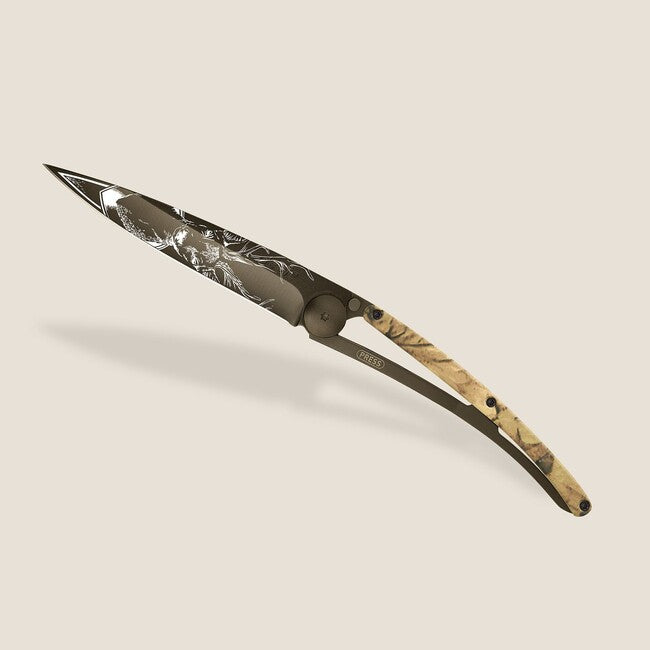 Deejo Tattoo sklopivi nož black brown camo Deer