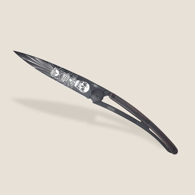 Deejo Tattoo sklopivi nož Black ebony wood Immortal