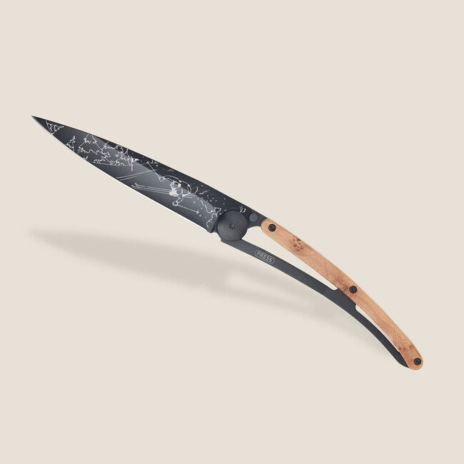 Deejo Tattoo sklopivi nož black juniper wood Ski