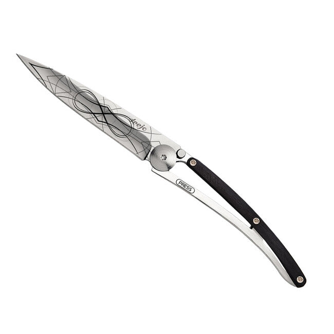 Deejo Tattoo sklopivi nož ebony wood infinite