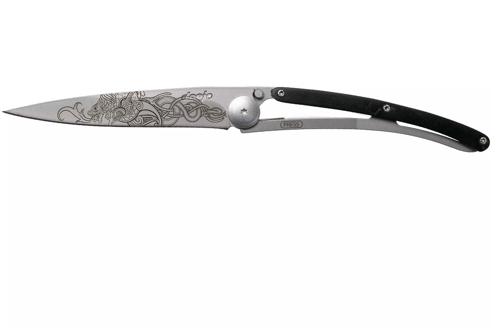 Deejo Tattoo Viking sklopivi nož ebony wood