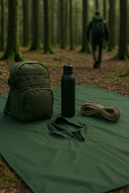 WARAGOD Lag pončo, Army green
