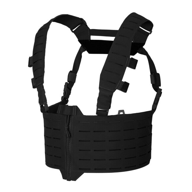 Direct Action® WARWICK prsni nosač Zip Front, crni