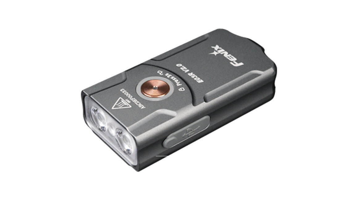 Fenix E03R V2.0 punjiva svjetiljka, siva