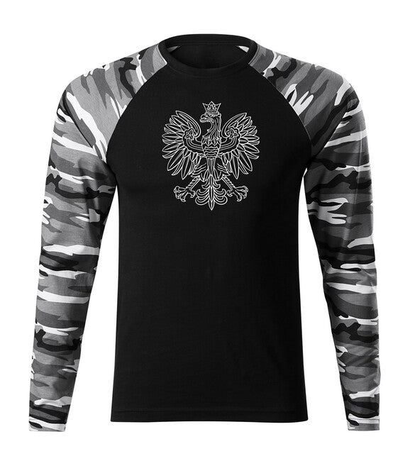 DRAGOWA Fit-T majica s dugim rukavom, Poljski orao