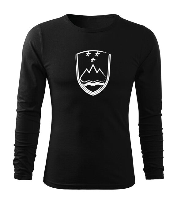 DRAGOWA Fit-T majica s dugim rukavom, crna
