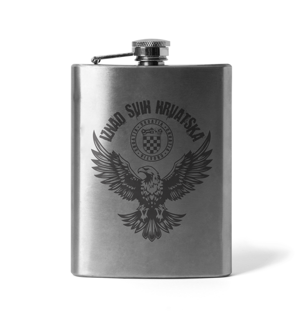 DRAGOWA "Iznad svih Hrvatska" gravirana pljoska 210 ml