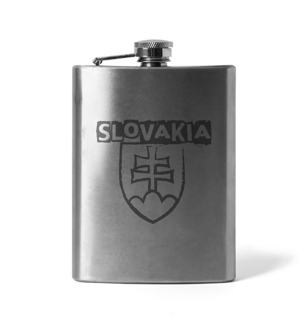 DRAGOWA pljoska gravirana Slovački grb s natpisom, 210 ml