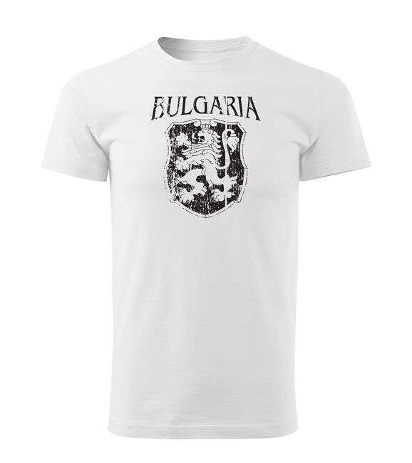 DRAGOWA Bugarski grb kratka majica, bijela