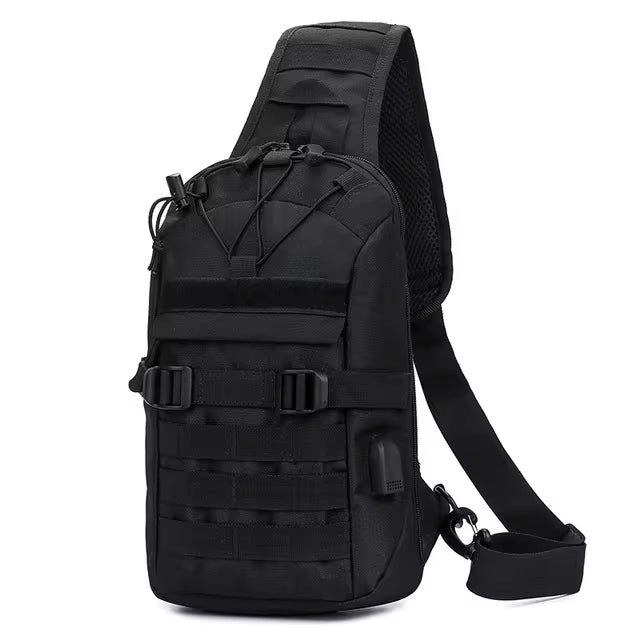 DRAGOWA TACTICAL Oscar jednoramenski ruksak, crni