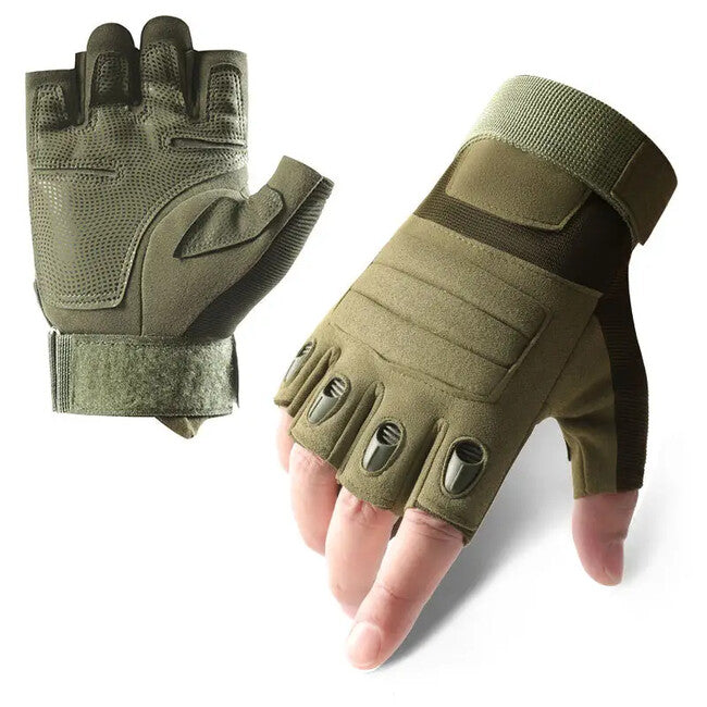 DRAGOWA TACTICAL Pine kratke taktičke rukavice, zelene