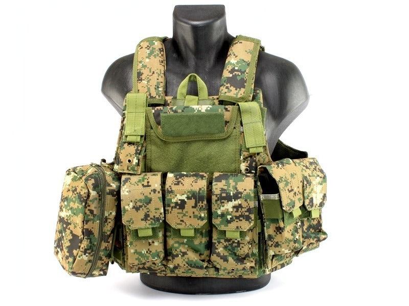 DRAGOWA Heavy Duty taktički prsluk, Digital Woodland