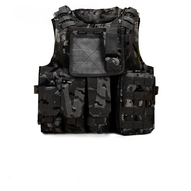 DRAGOWA Heavy Duty prsluk vojni, Multicam Black