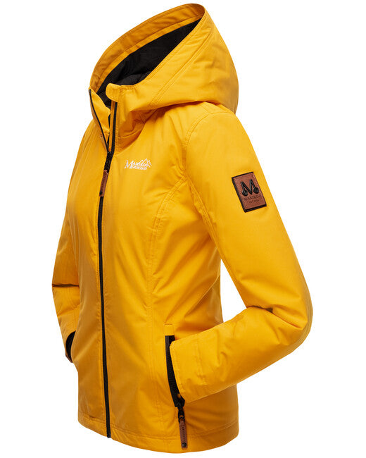 Marikoo BROMBEERE ženska prijelazna jakna s kapuljačom, žuta