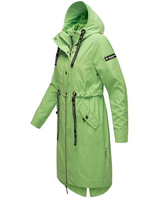 Navahoo JOSINAA ženska prijelazna jakna s kapuljačom, Jade green